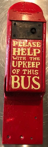 Rare bus donation box