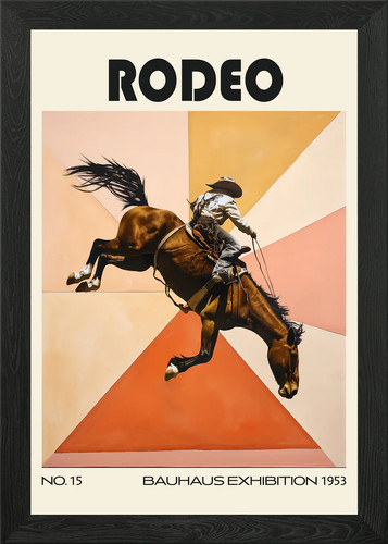Vintage rodeo bucking bronco - vintage,