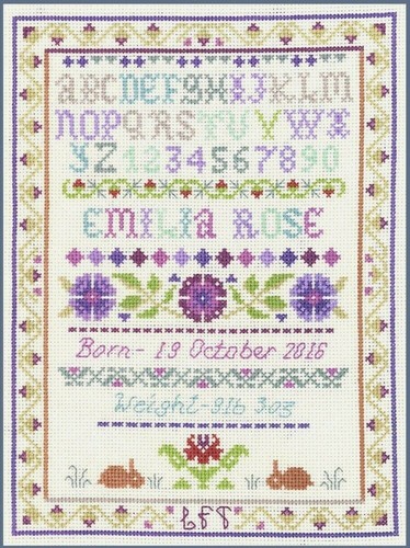 Birth sampler complete cross - complete,