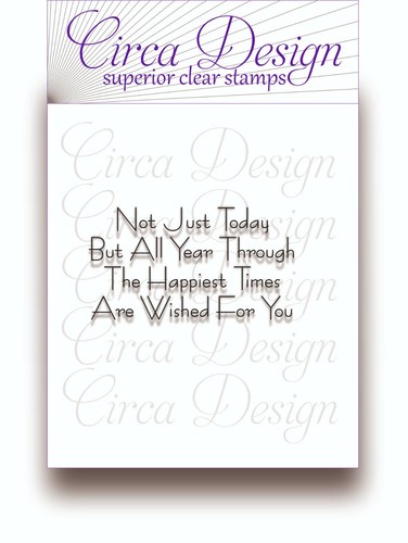 Clear unmounted birthday - unmounted,