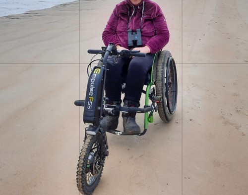 Off road wheelchair - road,