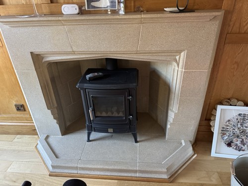 Haddon hall fireplace - hall,