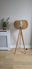 Habitat Oak Wooden Tripod Floor Lamp Floor  128cm E27. RRP £125.00