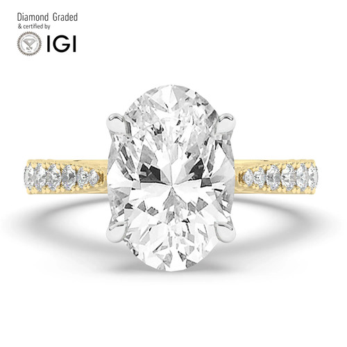 Oval diamond engagement ring - engagement,