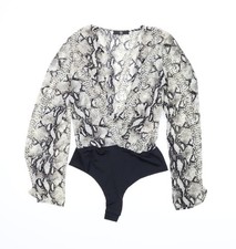 Misguided Womens Beige Animal