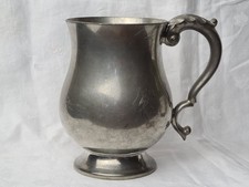 vintage John Turton one pint pewter tankard