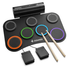 ?Donner Electronic 7 Pads Digital Electric Drum Pads USB Roll Up Drum Kids Gift