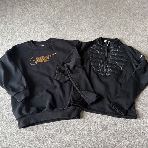 Nike black jumper size small - black,