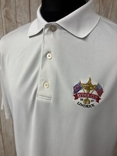 Ryder Cup FootJoy Men's Golf Polo Shirt White Size Large Lindrick 1957 XL Fit