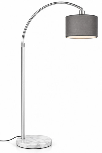 Grey arc floor lamp dome - grey,