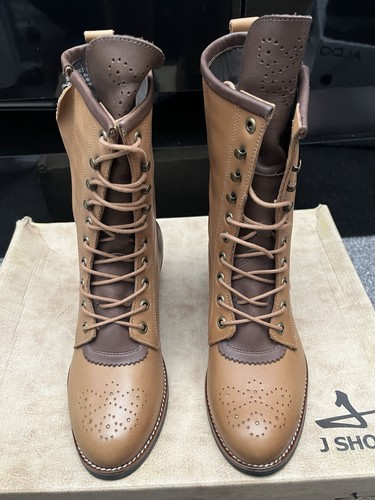 Shoes brogue style tan - j,