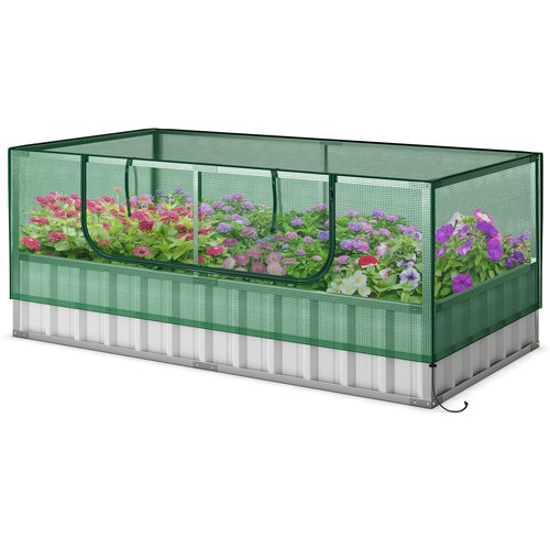 Raised garden bed with - raised,