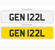Private number plate gen - number,