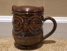 World Market Owl Mug With Lid