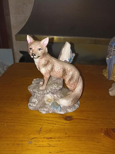 Ceramic fox cute wildlife - fox,,