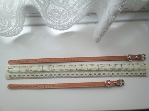 Leather ferret collars - 2,