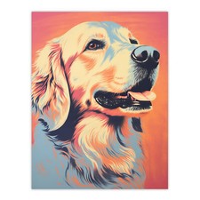 Golden Retriever Dog Pastel