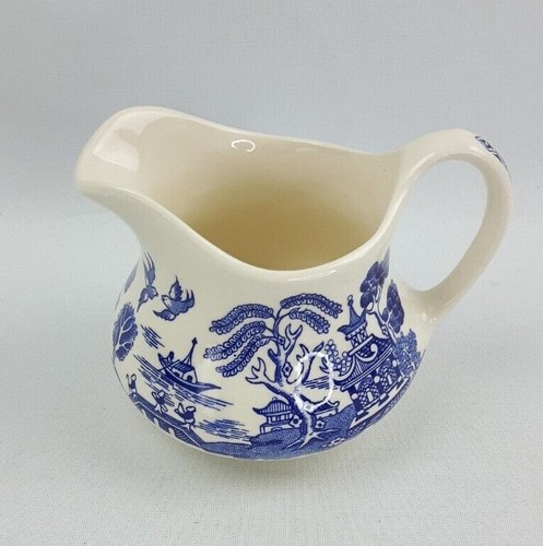 English ironstone willow blue - ironstone,