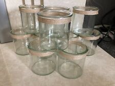 10 x Tealight candle holders - decorative/wedding/party/hessian ribbon