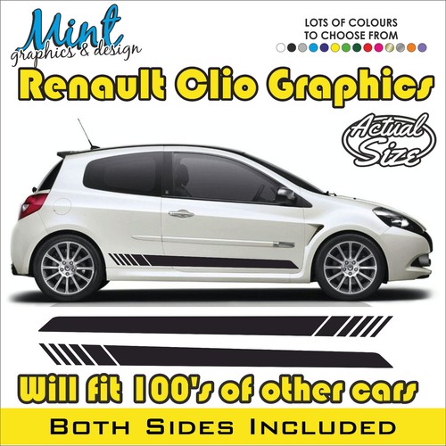 Renault clio side stripes - renault, rs