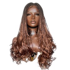 French Curly braided wig, 16