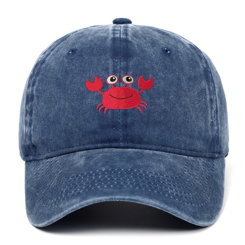Crab baseball cap embroidered - crab,