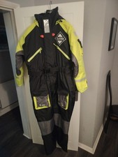 Fladen 1pc Rescue System Flotation Suit Black/Yellow XL 90-110 KG MANU-2024
