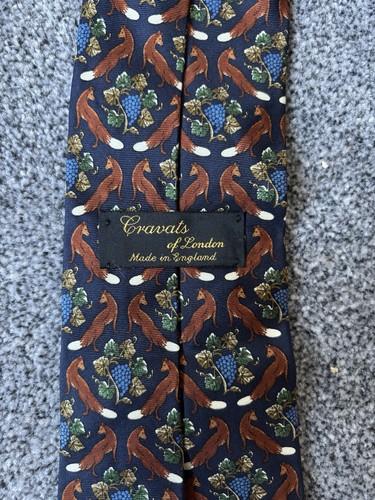 Cravats london silk tie - london, fox
