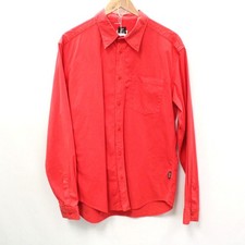 Mens VERSACE Red Buttoned Classic long Sleeve Shirt Size UK XLARGE E08