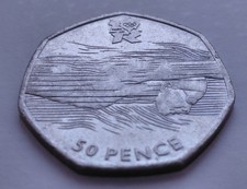 50p Coin 2012 Olympic Aquatics