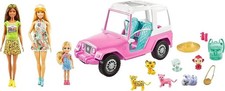 Barbie Sisters and Friends Wildlife Adventure safari jeep Gift Set GXF30 child
