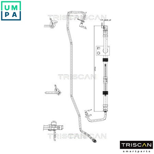 Hydraulic hose steering - steering, 8516