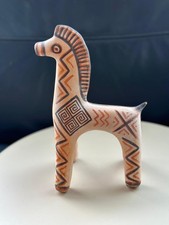 Greek Geometric Terracotta Horse Figurine, Reproduction of Ancient 900 BC Art