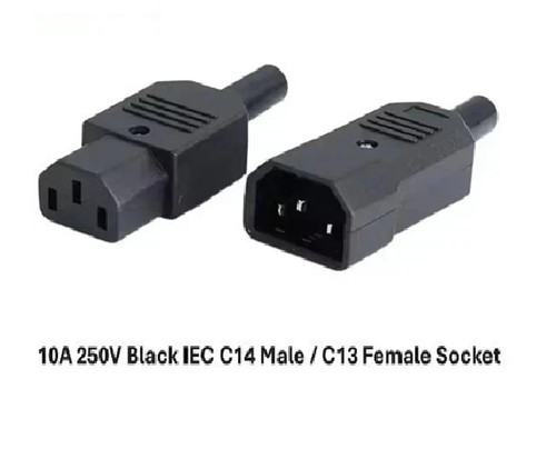 Rewireable iec c13 - c13, female