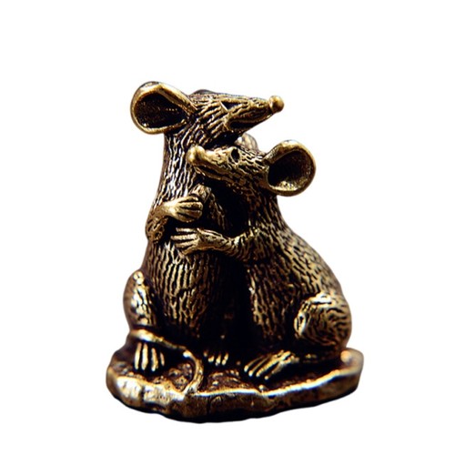 Love mouse figurines - mouse, metal