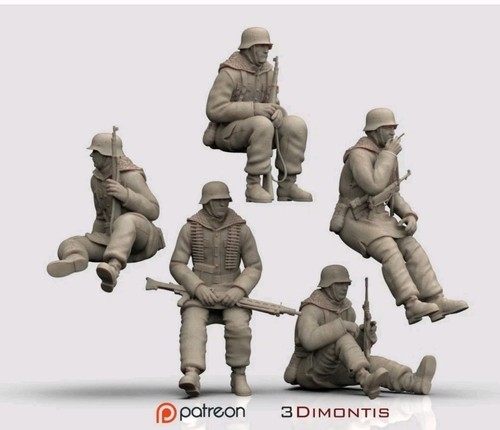 German ww2 soldiers - ww2, scale