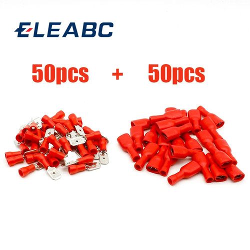 100pcs red spade - red, electrical