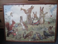 'Wandering Minstrels'  Margaret Tarrant  - Large Framed Print