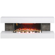 Fireplace Wall Mounted Glass