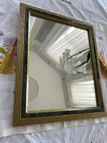 Vintage mirror pretty gold