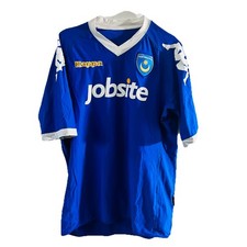 Portsmouth Football Shirt 2010 / 2011 Home Mens Medium Jersey Kappa Jobsite Blue