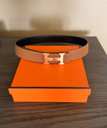 Hermès reversible belt 32mm - h,