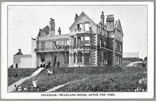 Coverack Headland Hotel after the Fire postcard unknown publisher Cornwall