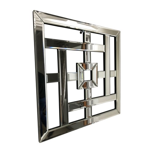 Geo mirrored wall art - mirrored,