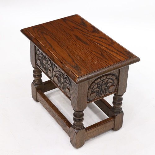 Old charm oak slipper box - old,