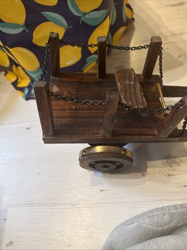 Vintage wooden cart - wooden,
