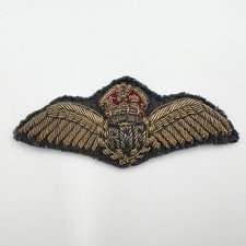 Genuine WW2 RAF Royal Air Force Pilots Bullion Wings Full Size
