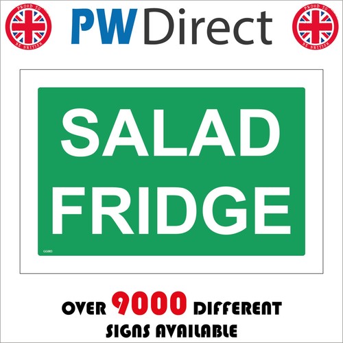Sign salad fridge - fridge, chiller