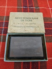 Vintage Arcoy Power Plane Oil Stone By The Carborundum Co. Ltd. Hardly Used