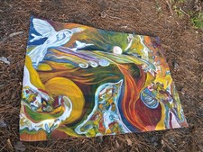 Psychedelic Snowy White Owl